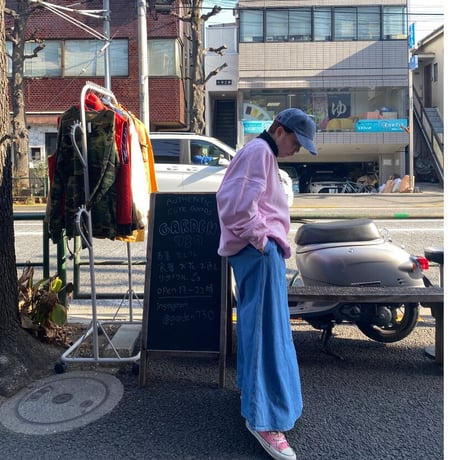 [USED] フロントボタン LONG デニムスカート