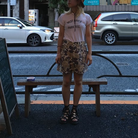[USED] しぶい花柄 DENIM Shorts