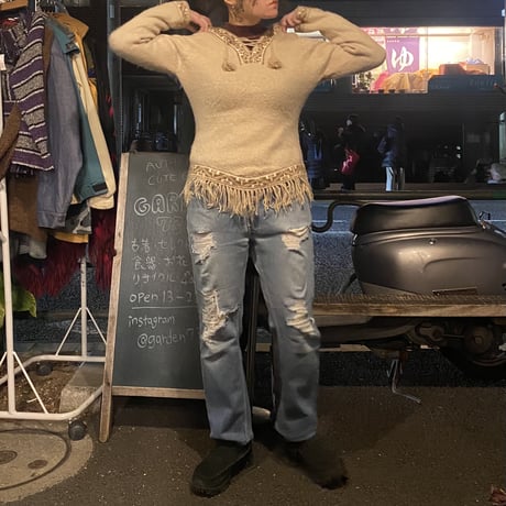 [USED] モヘア🦙フリンジ KNIT
