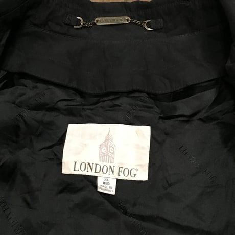 [USED]  "LONDON FOG" トレンチコート BLACK