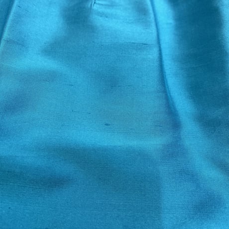 [USED] TURQUOISE 100% SILK PANTS♡