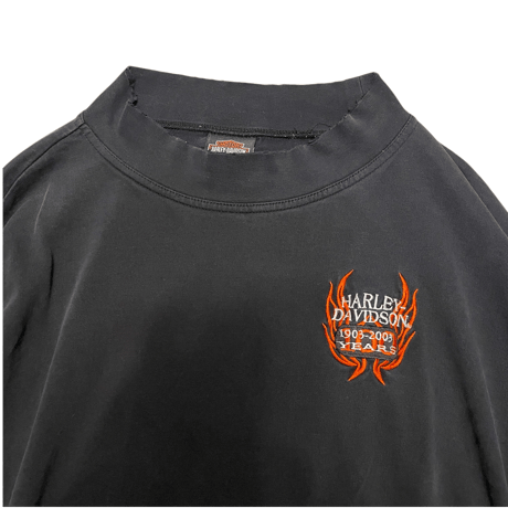 [USED] HARLEY DAVIDSON "BORO" モックネック L/S Tee