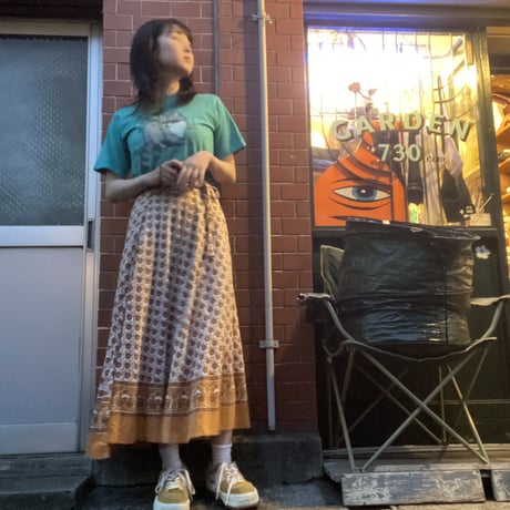 [USED]花柄🌼巻きスカート