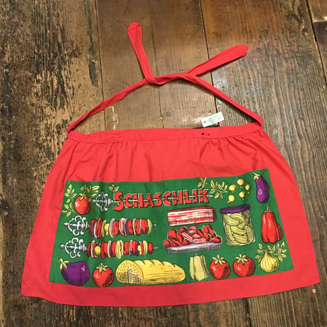 [USED] VINTAGE！SCHASCHLIKバーベキューエプロン