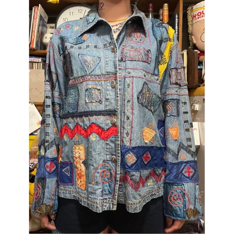 [USED]パッチワークデニムジャケット