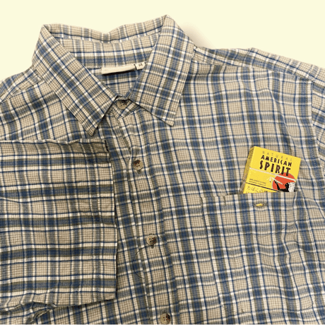 [USED] BLUE Check S/Sシャツ