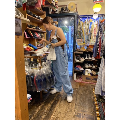 [USED]  LANDS' END DENIM OVERALL