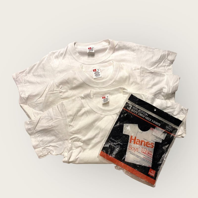 トップス DEAD STOCK\" HANES DEADSTOCK] BOYS Hanes 白Tee early90's DEAD STO