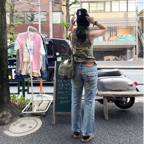 [USED] made in U.S.A. "miller" CAMOタンクトップ