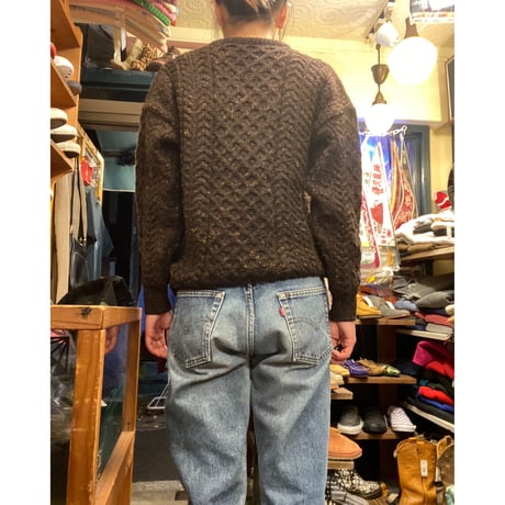 [USED]made in IRELAND アランニット