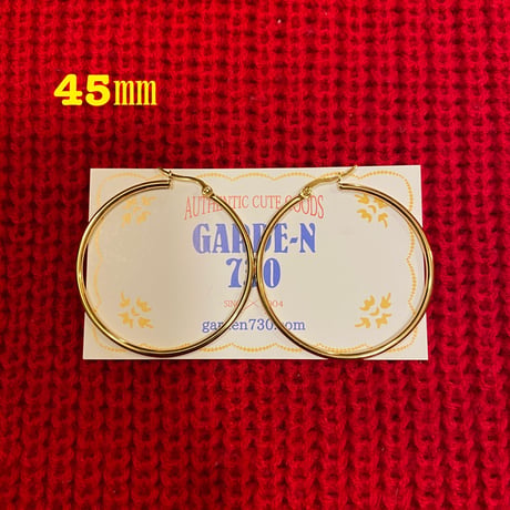[SELECT] GOLD フープピアス