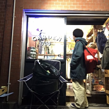 [USED]  GREEN × CHECK の デニムコート