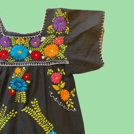 [USED] メキシカン 刺繍ワンピース