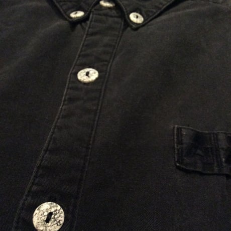 [USED] 80~90's Black  Cottonシャツ