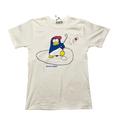 [DEADSTOCK] "SUNTORY" sontory cup⛳️ペンギン プリントTee💙