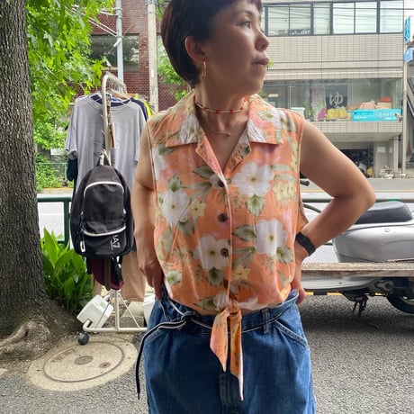 [USED] アロハノースリーブシャツ