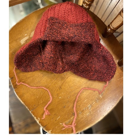 [USED]耳付きニット帽🟥🧶
