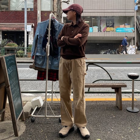 [USED] BROWNカラーのニットポロ