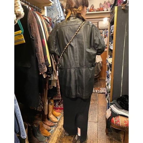 [USED] レザー CAR COAT