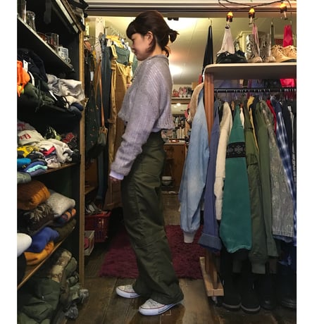 [USED] ショート丈モヘアフィッシュネットセーター