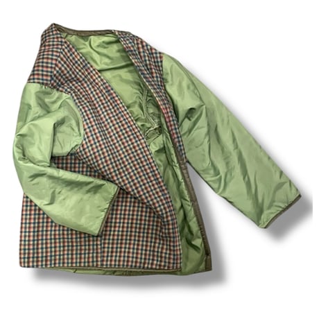 [USED] PRIMALOFT® オリーブ x チェック の ライナー JKT