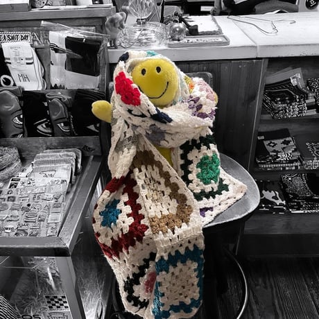 [USED] かぎ編み　ニット　マフラー