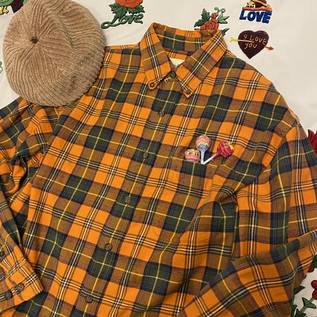 [USED] "Eddie Bauer" チェックB.Dシャツ🍊
