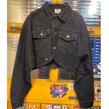 ［USED］褪せBLACK♡ショートGジャン