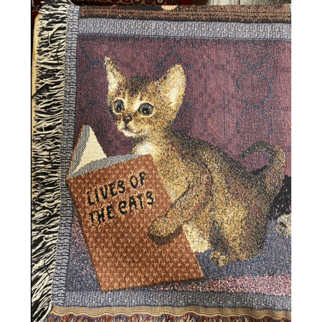 [USED]  Vintage ねこちゃん ジャガード ラグ