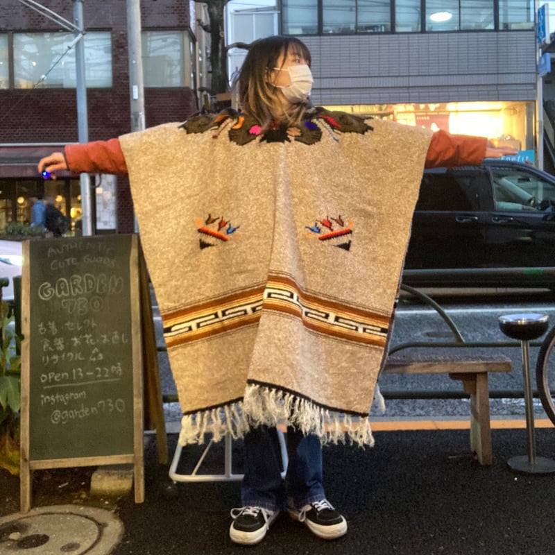 USED] メキシカンラグ ポンチョ 188×97cm | garden730
