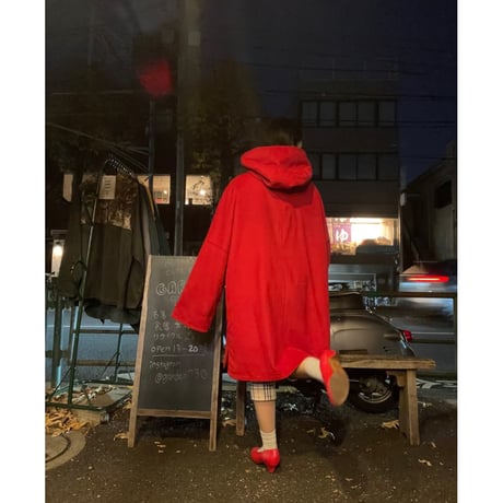 [USED] 真っ赤な デザイン ダッフルコート