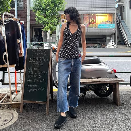 [USED] ドットのホルターネックTOPS