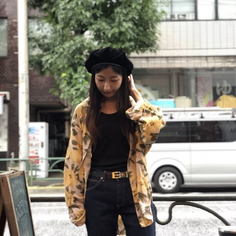 [USED] ベルベットベレー帽