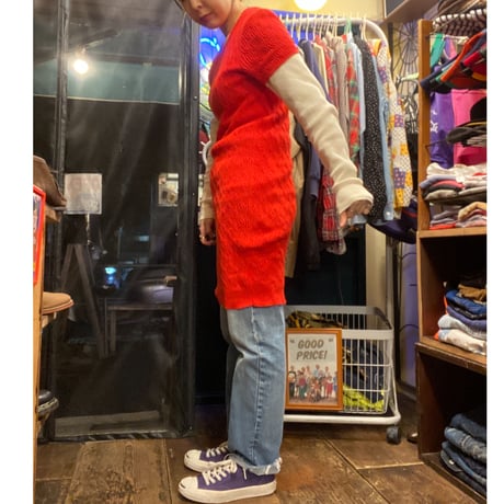[USED]  アメアパ  REDニットワンピ
