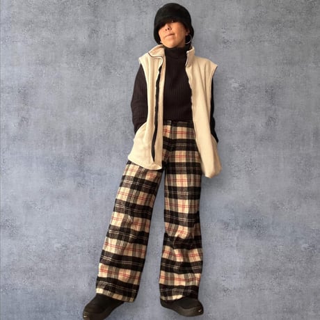 [USED] White フリースZIP ベスト