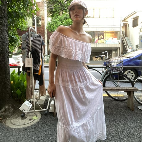 [USED] Whites ギャザー2wayワンピース🤍