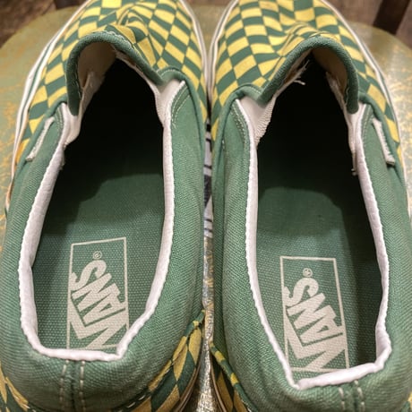 [USED] Green × Yellow💚VANS SLIP ON