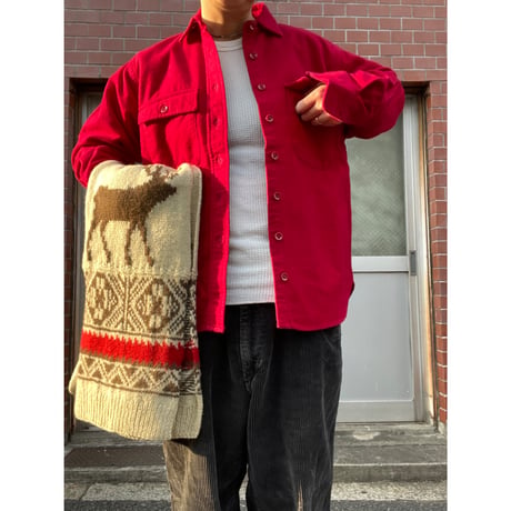 [USED] vintage L.L.BEAN ❤️シャモアクロスシャツ