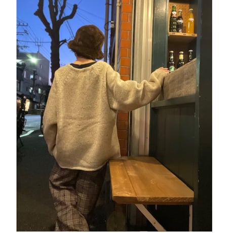 [USED] Wool Rich Vネックネップニット