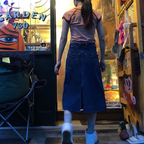 [USED] 70's スリットデニムスカート