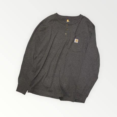 [USED] carhartt ロンTee  "CHARCOAL"