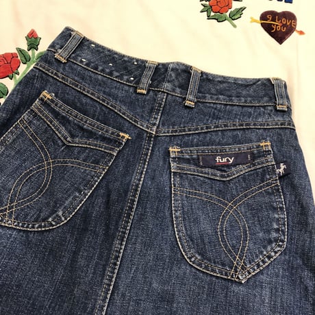 [USED] 70's スリットデニムスカート