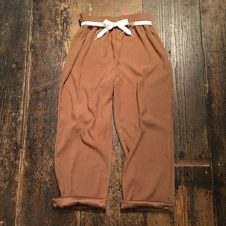 [USED] スウェードのようなベージュイージーパンツ