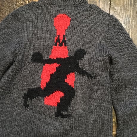 [USED] vintage ボーリング柄🎳⚡️カウチンニット