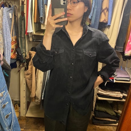 [USED] BLACK ウエスタンシャツ