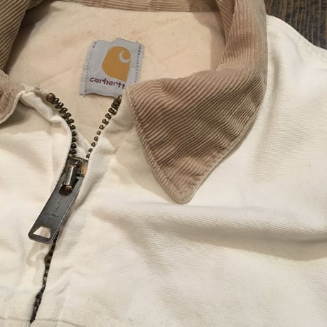 [USED] Carhartt 柄入り ダック JKT (WHITE/BLACK)