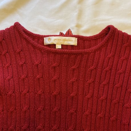 [USED] 真っ赤な COTTON  KNIT♡