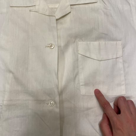 [USED]vintage!! Girlサイズの開襟シャツ