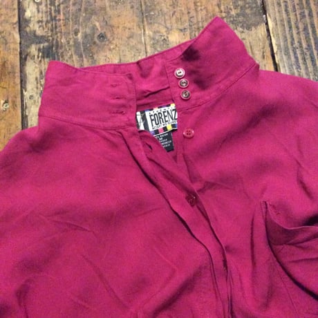 [USED] 100％RAYON PINKシャツ