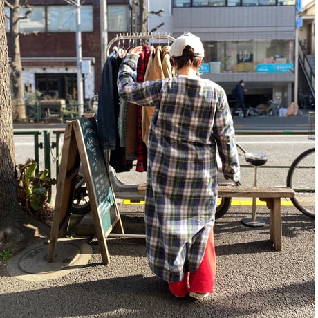 [USED] L.L.BEAN LONG ネルワンピース